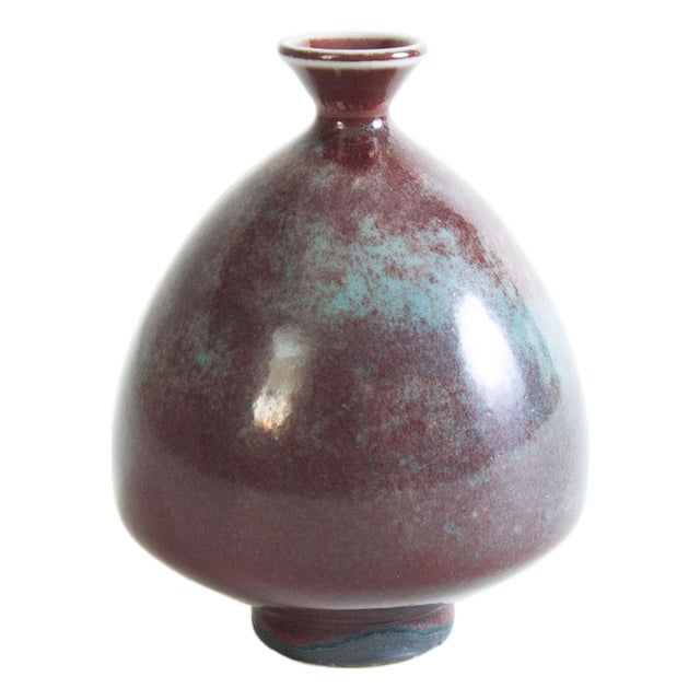 Miniature Purple Vase by Berndt Friberg for Gustavsberg, 1960s For Sale