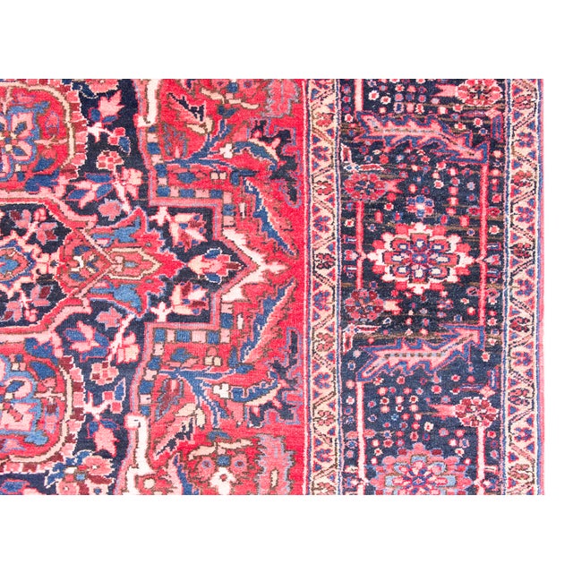 1940s Mid 20th Century Persian Heriz Rug For Sale - Image 5 of 15