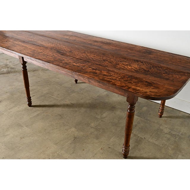 French 19th Century Two-plank Top Farm Table For Sale - Image 10 of 14