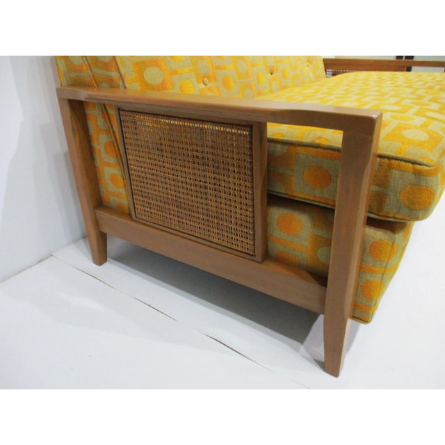 Jack Lenor Larsen Henredon Styled Mid Century Loveseat For Sale In Cincinnati - Image 6 of 12