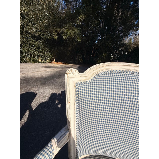 French Pair of Louis XVI Armchairs Ca 1780 For Sale - Image 3 of 9