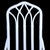 Mid-Century Modern Set of 4 White Cathedral Chairs by Henry Link For Sale - Image 3 of 4