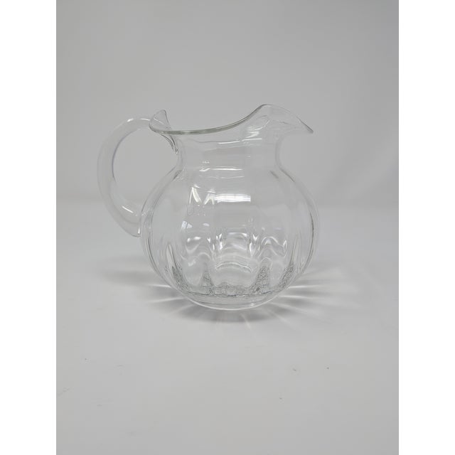 Vintage 1990s Tiffany & Co Handblown Devon Pitchers - A Pair For Sale - Image 13 of 15