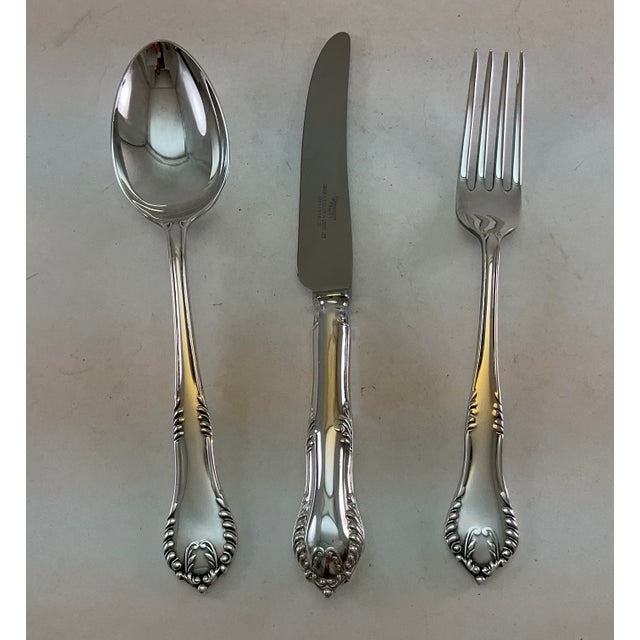 1980s Chesterfield Silver Plated Dinner Spoon For Sale - Image 9 of 14
