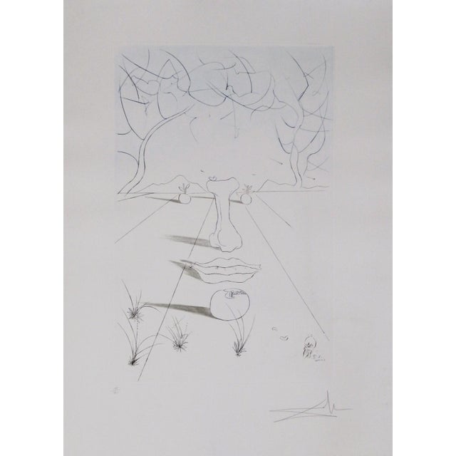 ARTIST: Salvador Dali TITLE: Aurelia Visage Surrealiste MEDIUM: Etching SIGNED: Hand Signed PUBLISHER: Editions d'Art de...