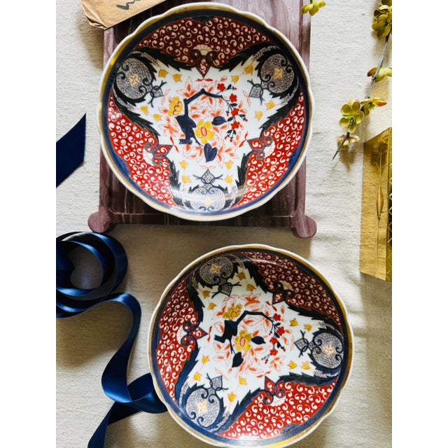 Vintage Japanese Imari Style Bowls - A Pair For Sale - Image 12 of 12