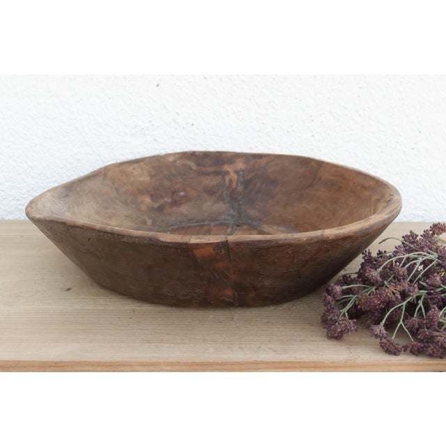 19th Century Vintage Farmhouse Round Kitchen Bowl For Sale - Image 5 of 5