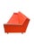 Mid-Century Modern Mid-Century Modern Orange & Walnut 2-Piece Sectional Sofa For Sale - Image 3 of 9