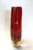 Murano Style Sommerso Art Glass Vase in Red and Amber For Sale - Image 4 of 12