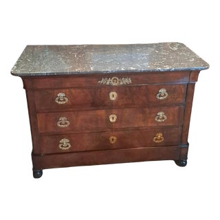 Restoration Chest of Drawers in Mahogany, 1890 For Sale