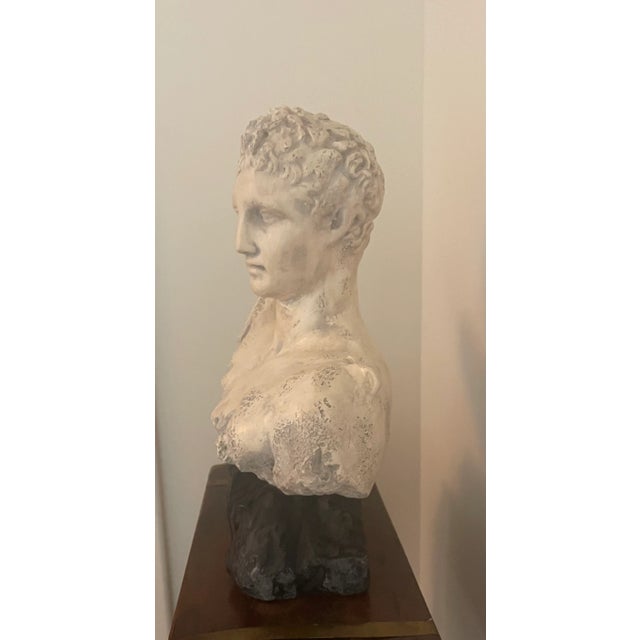 Gorgeous ceramic bust with antique white finish. This is a statement piece! We also have a second similar one available -...