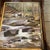 Original approx 12 x 15 painting on artist board signed bottom right Overall size with finished corner antique frame is...