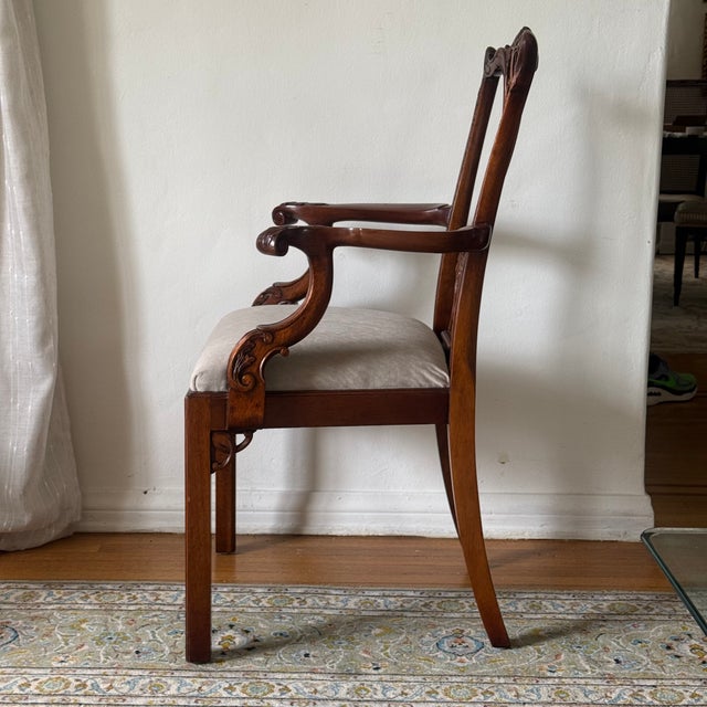 Maitland - Smith Vintage Chippendale Dining Chairs by Maitland-Smith, Set of 8 For Sale - Image 4 of 14