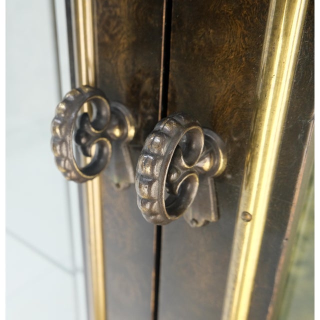 Mastercraft Dome Shape Top Two Doors Glass Shelve Display Curio Cabinet Showcase For Sale - Image 9 of 12