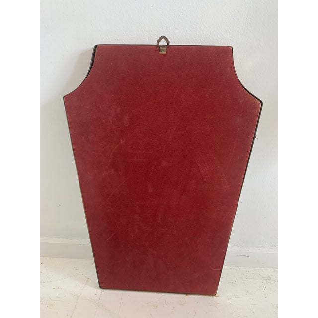 1950s 1950s Mid-Century Linear Wall Mirror, Italy For Sale - Image 5 of 6