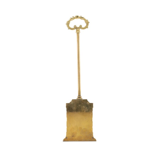19th Century French Engine Turned Cast Brass Door Stop, C. 1800 For Sale - Image 5 of 10