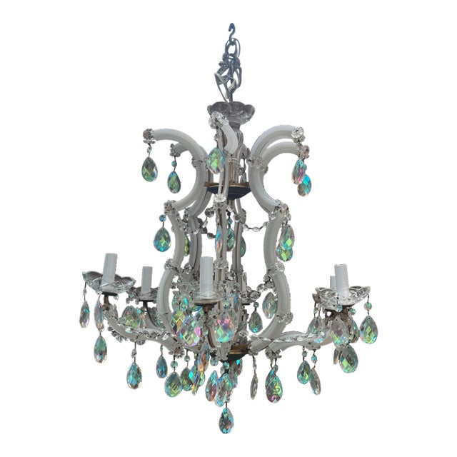1930s Hollywood Glamour Chandelier For Sale