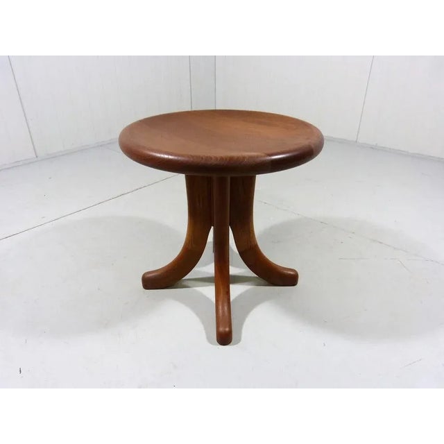 Danish Teak Wooden Stool, 1970s For Sale - Image 13 of 13