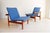 A stunning and rare matched pair of Finn Juhl FD137 “Japan Series” lounge chairs, designed in 1953 and manufactured by...