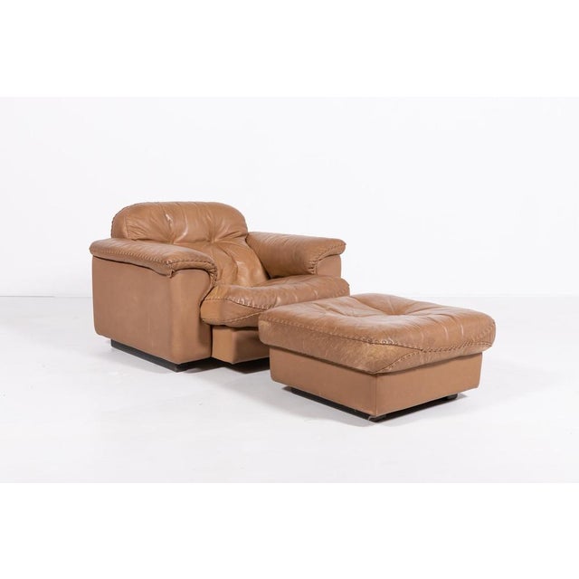 Brown Ds 101 Brown Leather Lounge Chairs from de Sede, 1970s For Sale - Image 8 of 16
