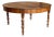 Late 19th Century French Solid Walnut Oval Center Table with Four Turned Legs For Sale