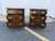 Wood Late 20th Century Pair of Chippendale Style Dark Stained Mahogany Nightstands For Sale - Image 7 of 16