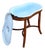French Style Bentwood Oak Bidet Stand W/ Bowl & Lid Attributed to Thonet For Sale