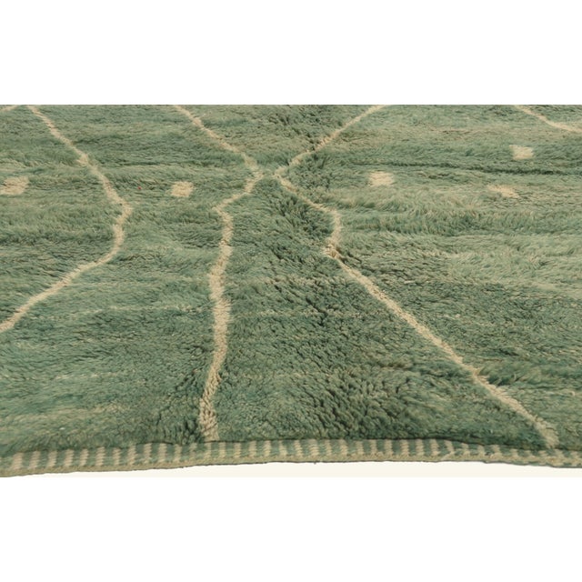 Berber Tribes of Morocco Contemporary Beni Mrirt Moroccan Rug, 08'01 X 11'01 For Sale - Image 4 of 10