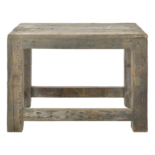 Vintage Wood Work Table For Sale