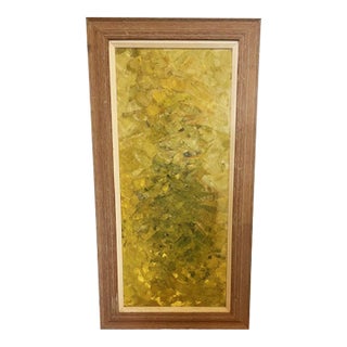 Vintage Mid-Century Abstract Painting For Sale