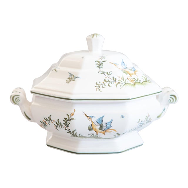 Vintage French Faience Lallier À Moustiers Lidded Tureen For Sale