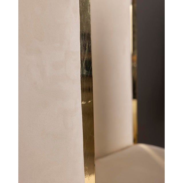 Gold Vintage Chairs in Gold Brass by Renato Zevi, 1970s, Set of 6 For Sale - Image 8 of 18