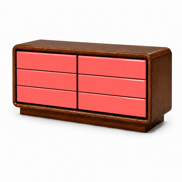 1980s Spectacular Vintage Modern to Postmodern Dresser For Sale - Image 5 of 5