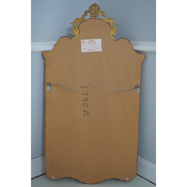 Friedman Brothers Red & Gold Chinoiserie Mirror For Sale - Image 11 of 12