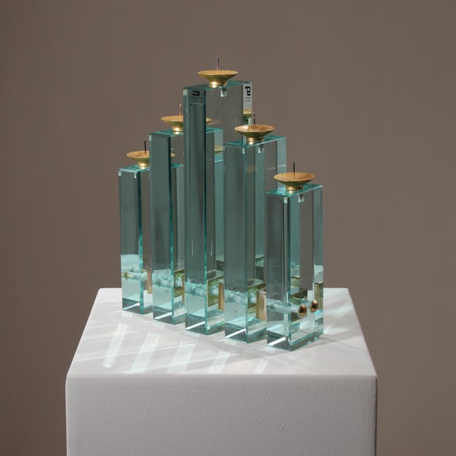Sculptural Candleholder by Luigi Massoni for Gallotti & Radice, Italy, 1980s For Sale - Image 4 of 7