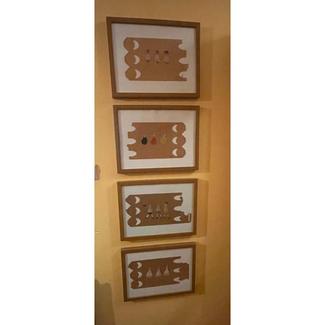 2000 - 2009 Bettina Gladisch, Figurative Caricatures: World Champions I to IV, 2006, Mixed Media on Paper, Framed, Set of 4 For Sale - Image 5 of 15