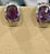 2010s 6 Carat Amethyst and Diamond 14 Karat White Gold Earrings, Omega Back For Sale - Image 5 of 18