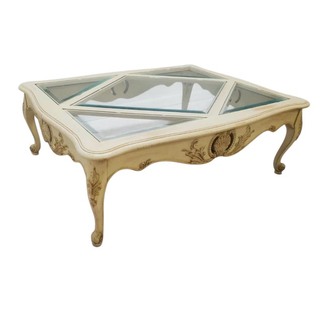 1990s Ethan Allen Coffee Table Legacy French Country Louis XV Style For Sale - Image 10 of 10