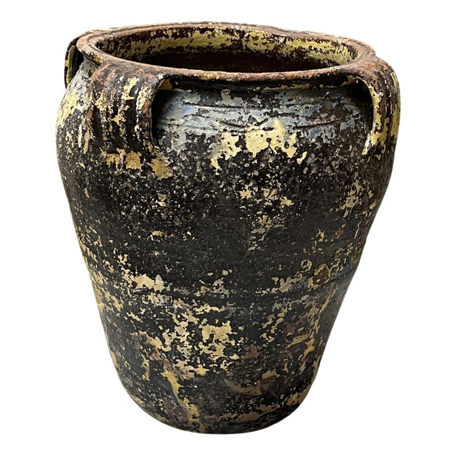 Antique Rustic Earthenware Vase, 1890s For Sale