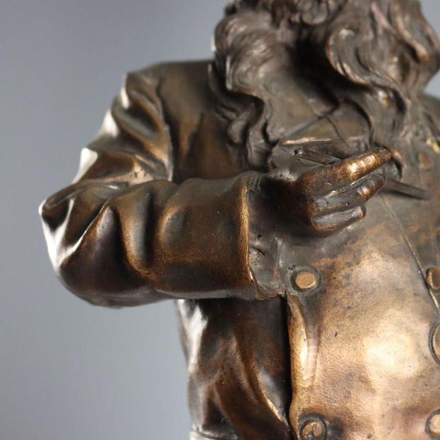 Bronze Painter Figurine by Vincenzo Gemito For Sale - Image 5 of 12