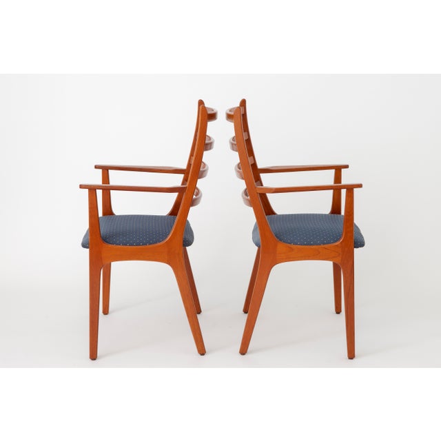Set of Vintage Teak Dining Chairs from from Ks Møbler, 1960s For Sale - Image 4 of 8