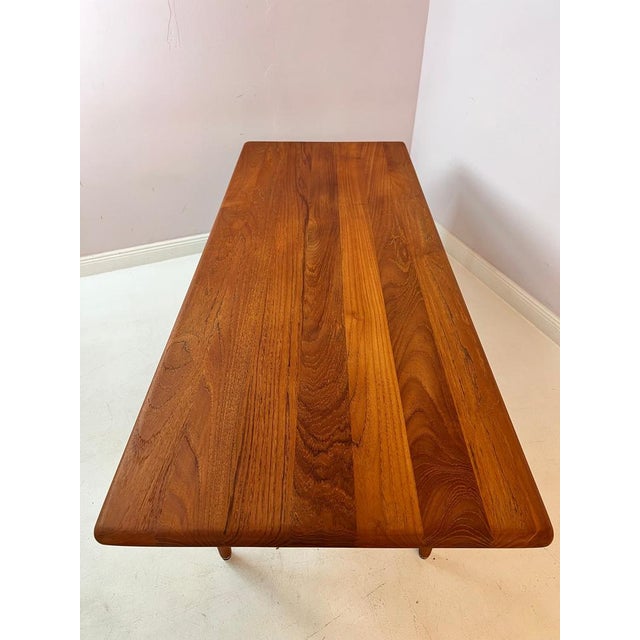 Brown Teak Coffee Table by Niels Bach For Sale - Image 8 of 11