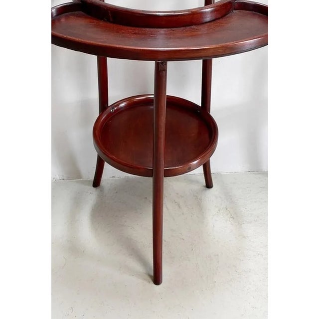 Curved Wooden Barbershop Tables in the style of Thonet, 1920, Set of 2 For Sale - Image 6 of 15