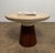 Metal Frank Rohloff Travertine Cocktail Side Table for Brown Saltman For Sale - Image 7 of 16