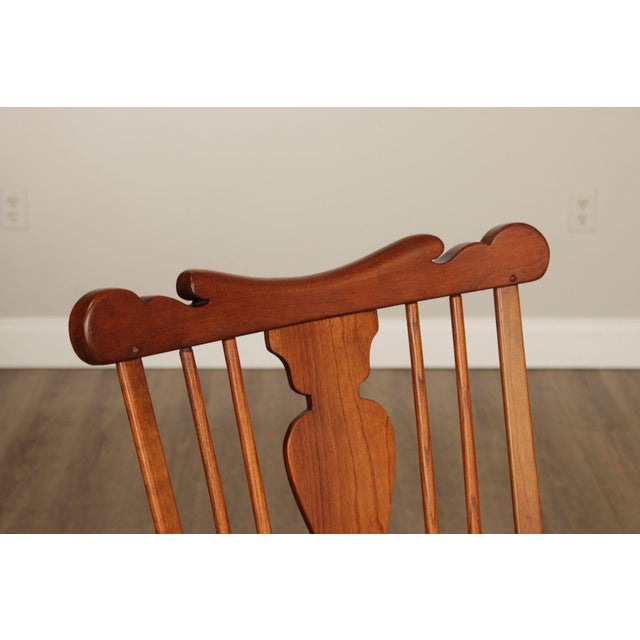 Stickley Stickley Vintage Cherry Windsor Armchair For Sale - Image 4 of 12