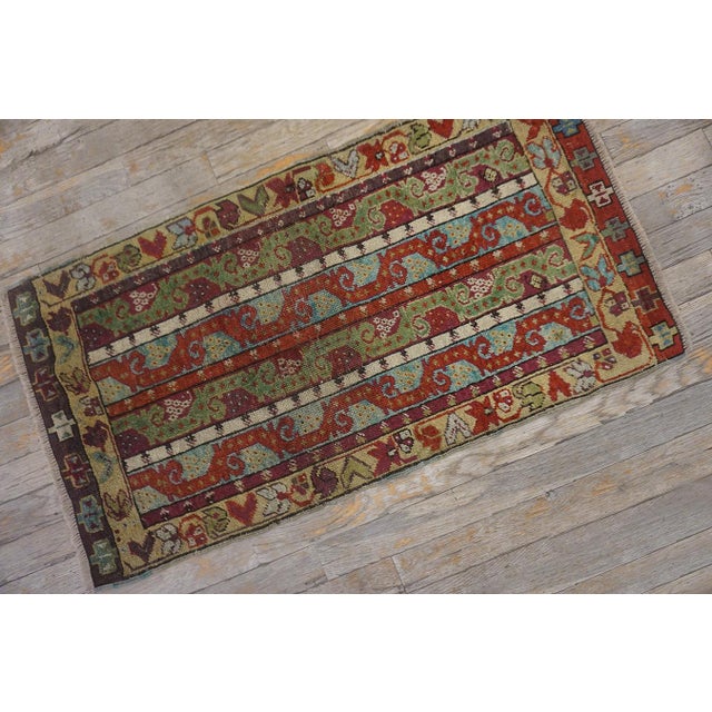 19th Century Turkish Sivas Yastik Carpet For Sale - Image 13 of 15
