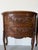 Pair of French Rococo Carved Walnut Demilune Nightstand With Marble Top For Sale - Image 4 of 16