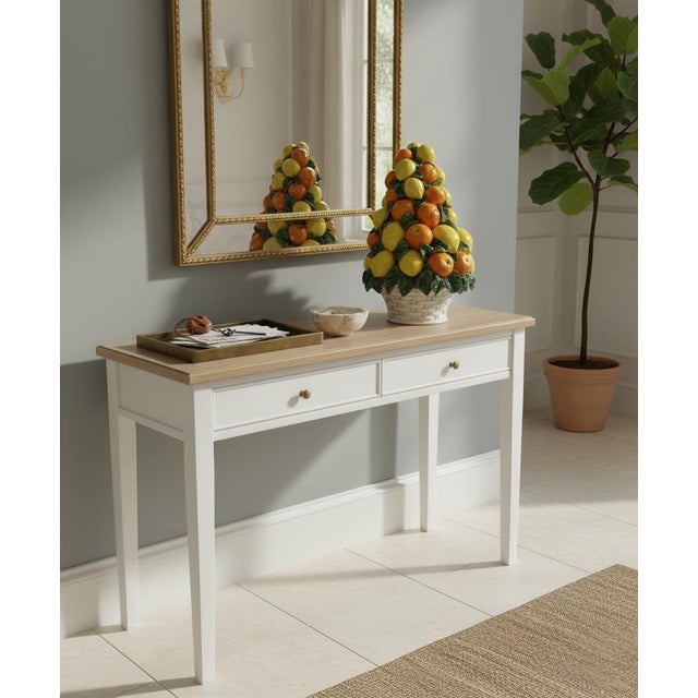 Vintage Italian-Style Polychrome Ceramic Citrus Topiary For Sale - Image 10 of 12