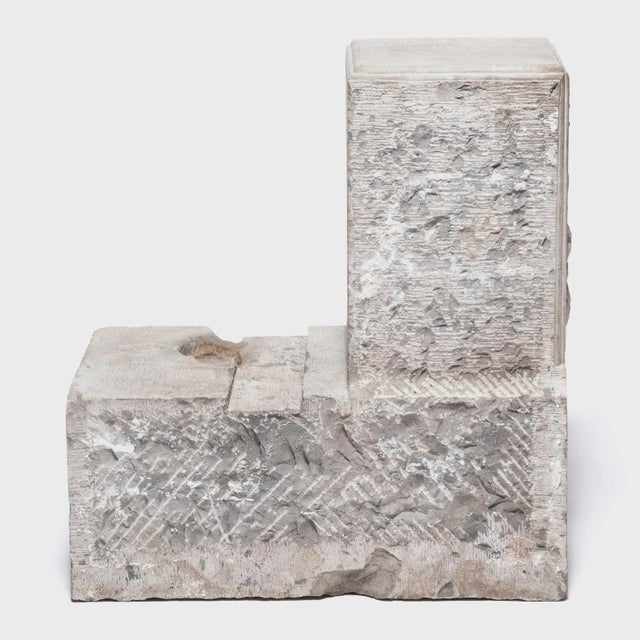 Stone Pair of Carved Entry Posts For Sale - Image 7 of 12