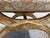 Beige Mid 20th Century Italian Distressed Carved-Wood Curule Stool W/ Versace Pattern Seat Cushion For Sale - Image 8 of 15